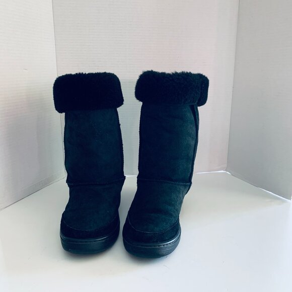 UGG Australia Tall Shearling Boots Suede with Tasman Braid – Classic - Picture 7 of 12